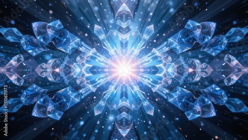 Abstract Crystal Formation in a Dark Space