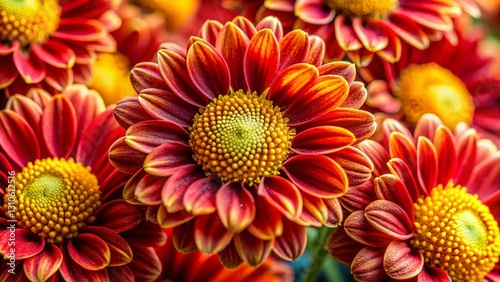 Macro Photography: Vibrant Red and Yellow Flower Close-up