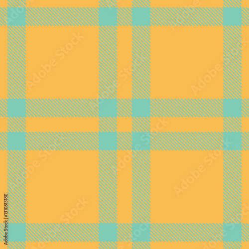 Retro Seamless Tartan in Deep Butterscotch tones Textile Design