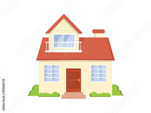 big house home flat design
