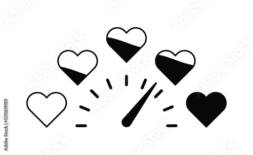 love heart black love level