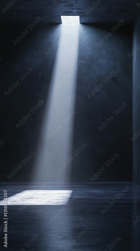 custom made wallpaper toronto digitalMinimalist Space with Dramatic Light Beam and Dark Walls