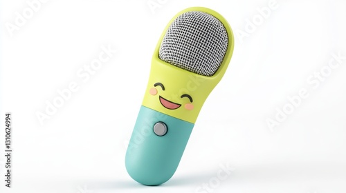 Cute Smiling Microphone Toy with Colorful Design for Kids