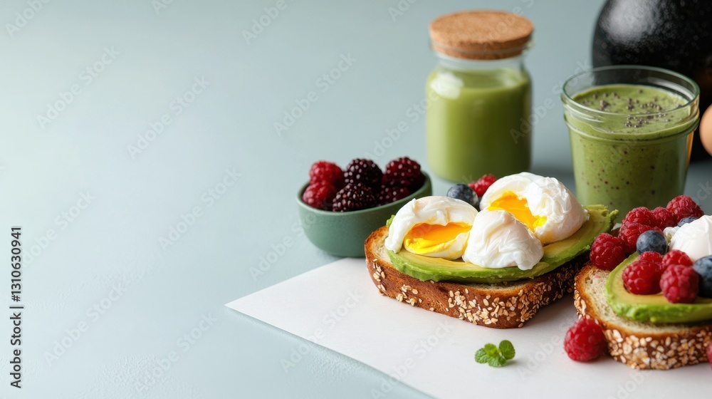 Delicious Plate of Sandwich with Refreshing Juice on Rustic Table Setting