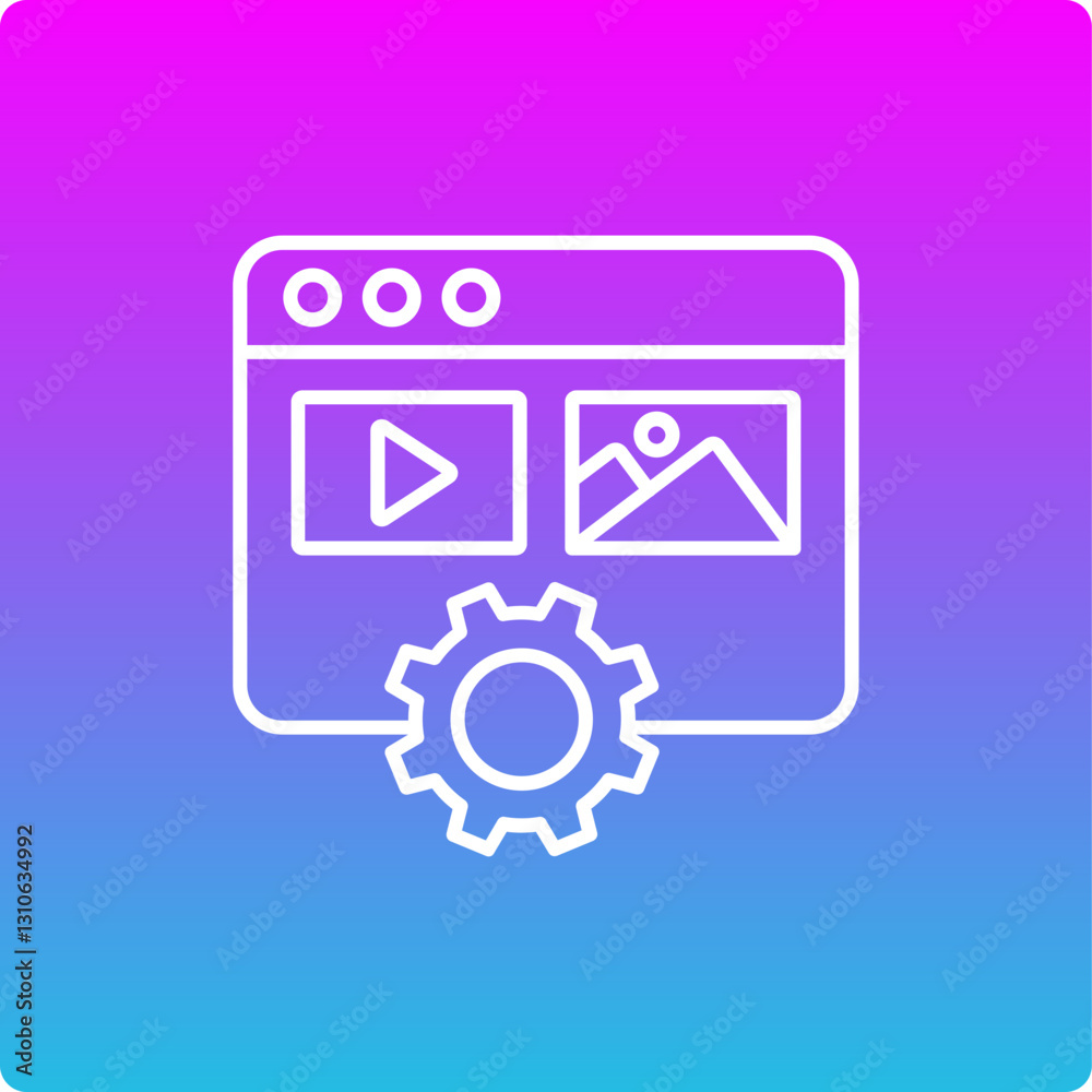 Content Management Icon Content Management Icon
