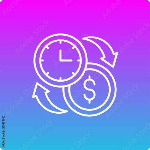 Free Download Time Is Money Icon - GFXLoad