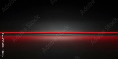Wallpaper Mural Red Line Abstract Background, Minimalist Black Red Design, Horizontal Stripe, Simple Geometric Wallpaper, Deep Depth of Field Photography Torontodigital.ca