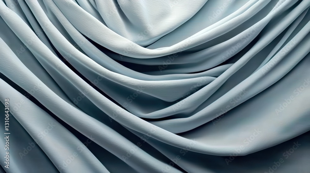 Obraz premium Corporate white abstract background with modern curves and realistic soft lighting.