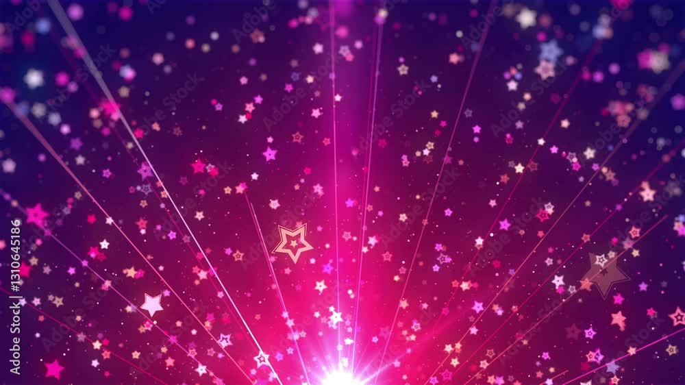 Star lights particle background loop, Also good background for scene and titles, logos.