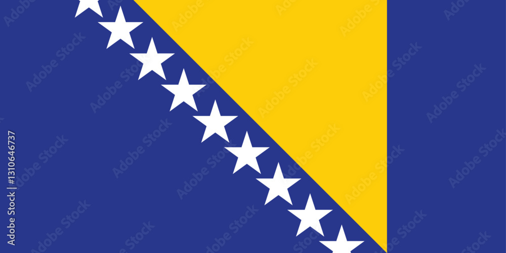 Fototapeta premium flag of Bosnia and Herzegovina