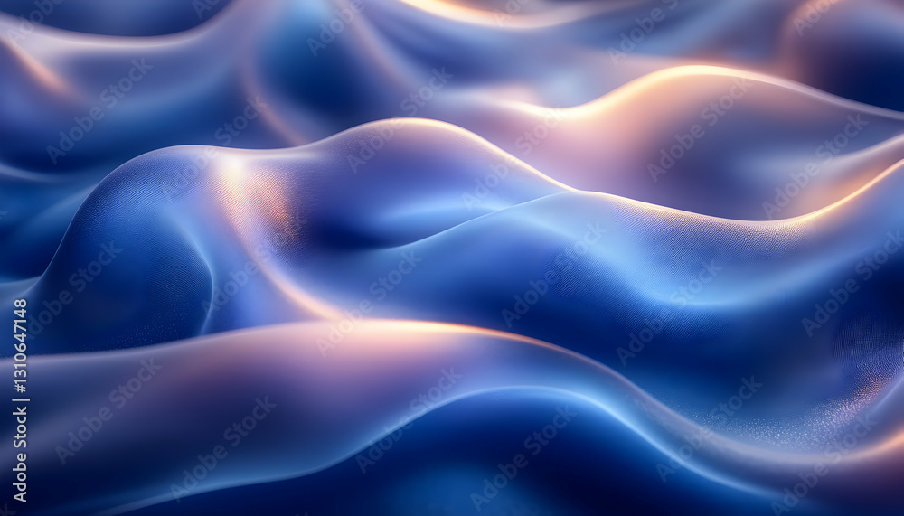 Obraz premium Abstract blue and gold fabric texture