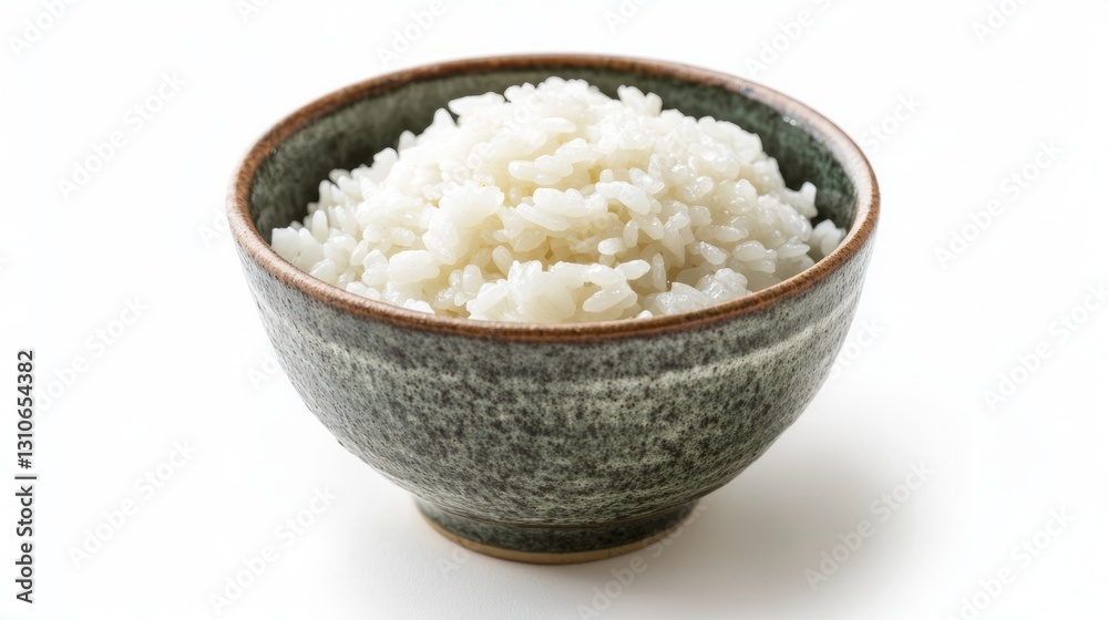 Generic Basic Bowl Perspective Single Rice Umeboshi Generic Basic Bowl Perspective Single Rice Umeboshi