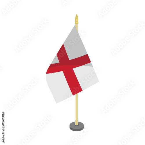 england flagpole table vector design