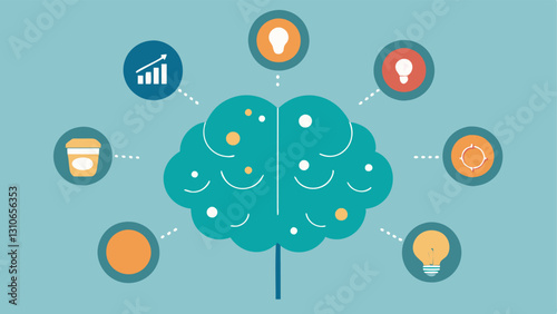 Stress Bubbles A brain with small bubbles surrounding it labeled with stressors like work family and finances to show common sources of chronic stress.