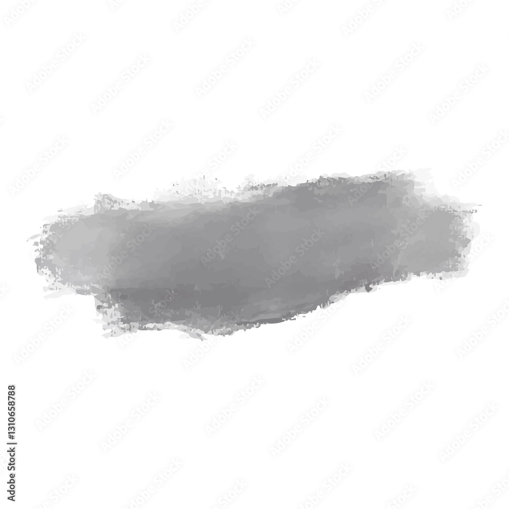 Black brush strokes created in a grunge style. PNG.