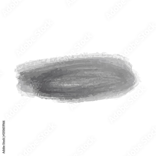 Black brush strokes created in a grunge style. PNG.
