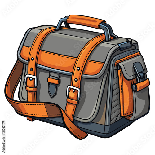 Create a realistic vector illustration of a modern laptop, showcasing its metallic texture and subtle details, including screen reflection and keyboard keys.