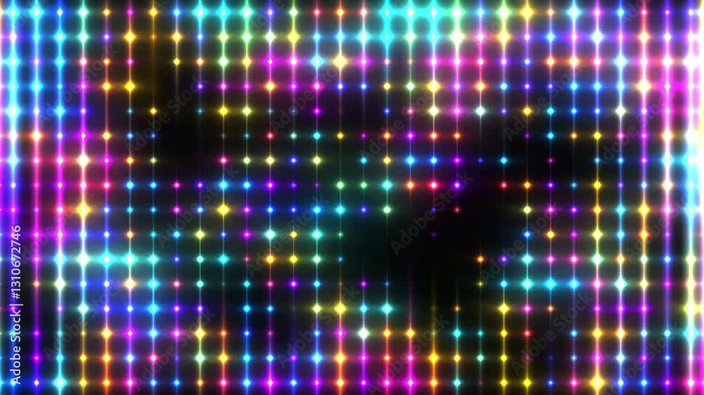 Colorful light flashing background loop