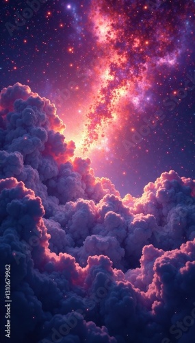 cosmic clouds of shimmering stardust, nebular, cosmic, stellar