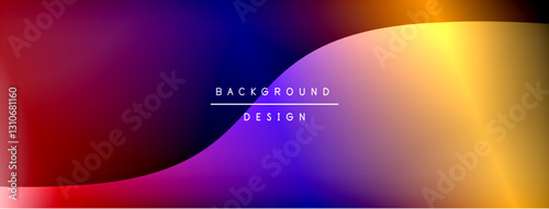 Gradient and shadow wave line geometric background. Vector Illustration For Wallpaper, Banner, Background, Card, Book Illustration, landing page