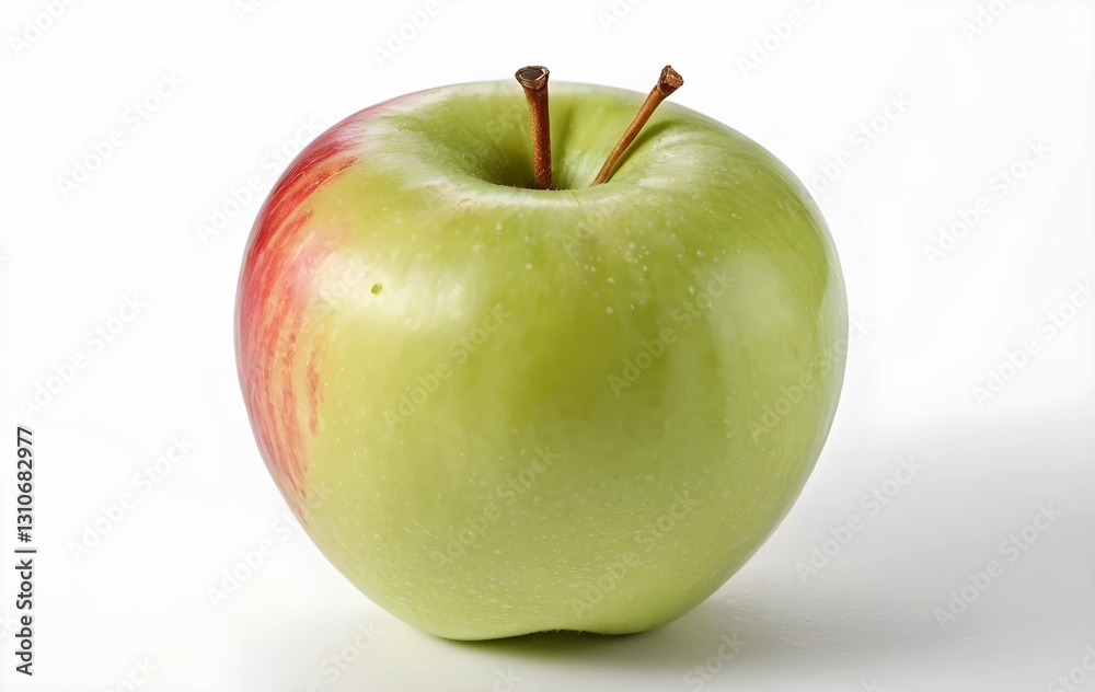 Ripe Red and Green Apple Organic Fruit, Isolated White Background Ripe Red and Green Apple Organic Fruit, Isolated White Background