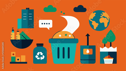 These descriptions can be used as concepts for creating s that effectively communicate the themes of waste and overconsumption.