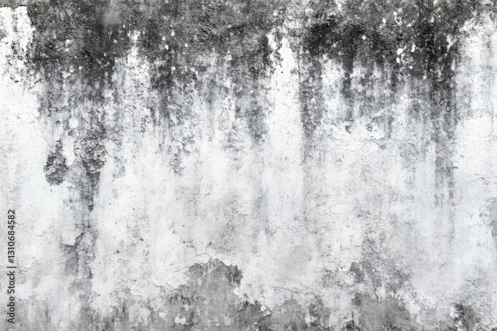 Fototapeta premium Abstract Texture of Grungy Concrete Wall with a Faded Appearance, Featuring a Blend of Grey and White Tones, Ideal for Backgrounds in Design Projects
