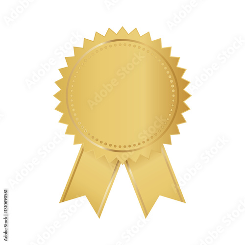 gold certificate label vector