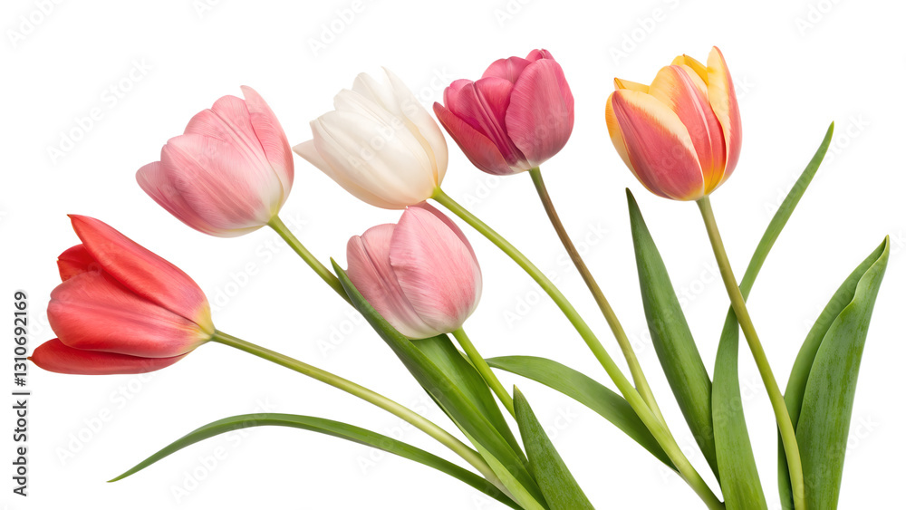 Fototapeta premium Tulips. PNG.