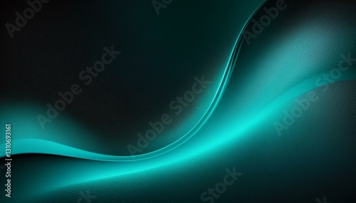black dark blue green teal mint turquoise abstract modern background color gradient ombre noise grain mesh light glow neon metal metallic effect line wave technology science concept wide banner