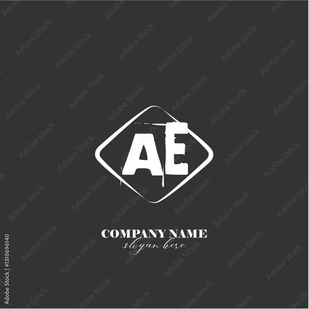 vector AE illustration of a logo for a company background abstract vector AE illustration of a logo for a company background abstract