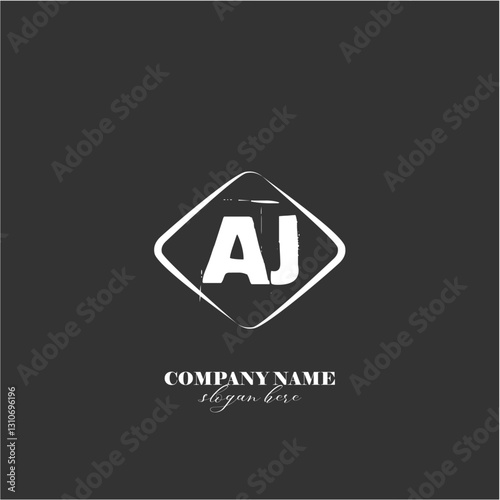 vector AJ illustration of a logo for a company background abstract