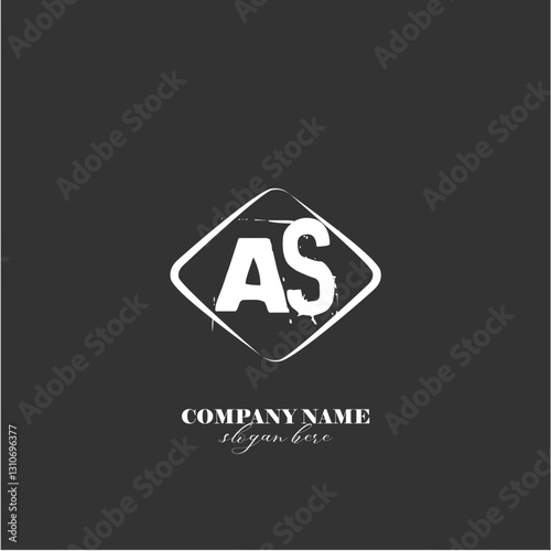 vector AS illustration of a logo for a company background abstract