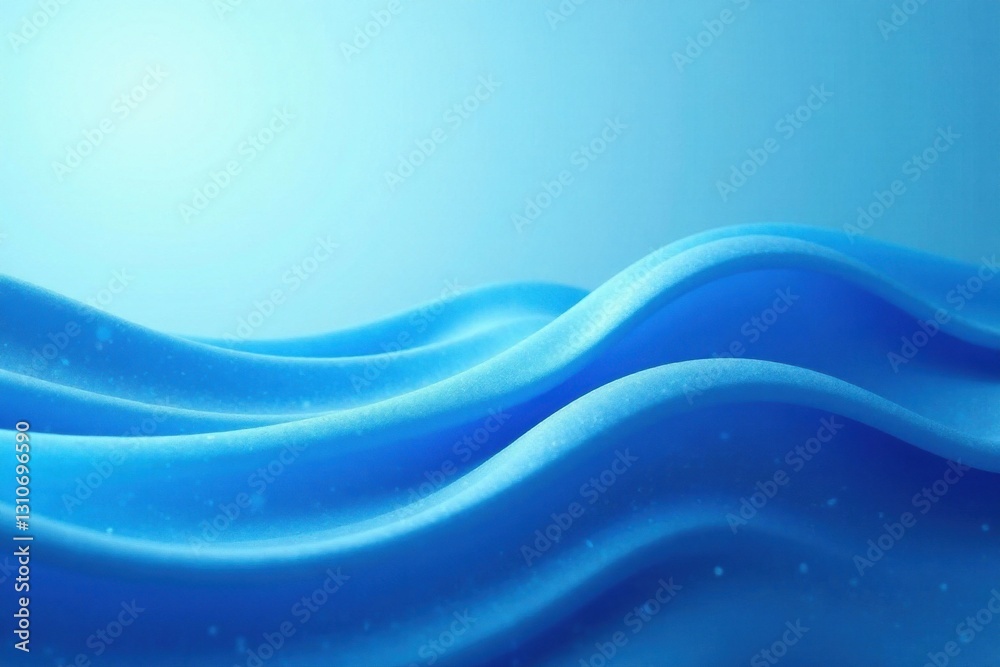 Fototapeta premium Gradient light blue waves on a digital screen, cyber wave, digital art