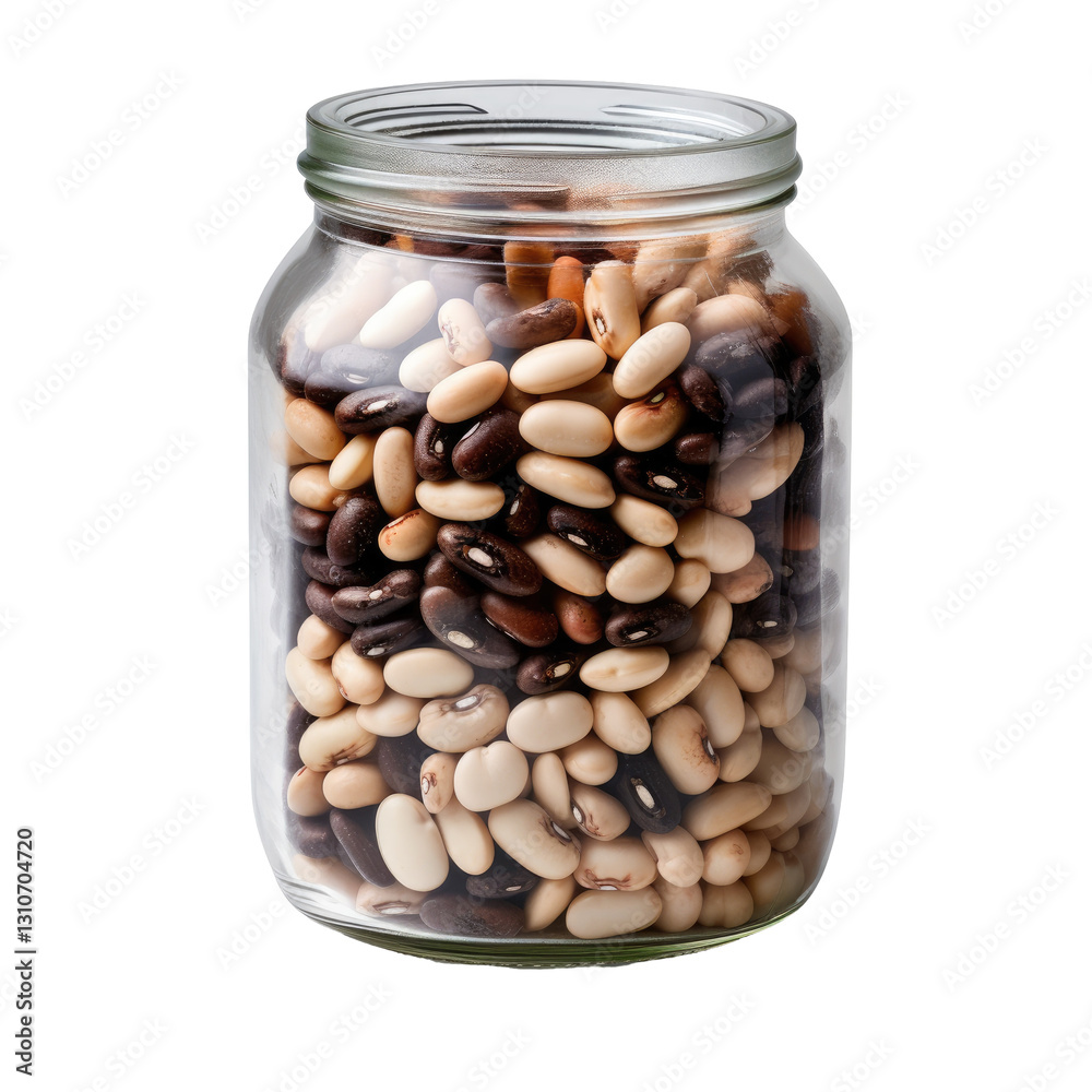 beans in a jar on transparent background beans in a jar on transparent background