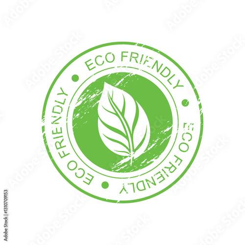 ecofriendly green label round