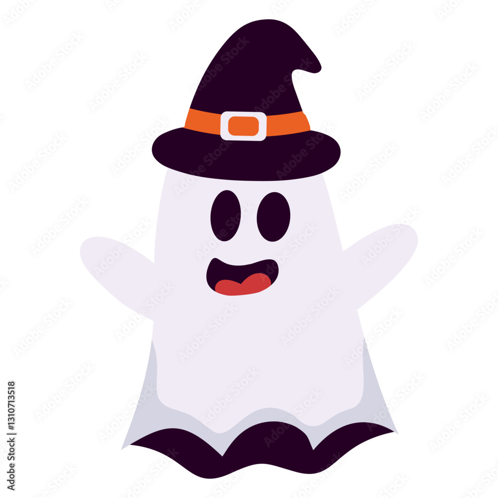 Cute Ghost Halloween with Cartoon Design. Vector Character. Cute Ghost Halloween with Cartoon Design. Vector Character.
