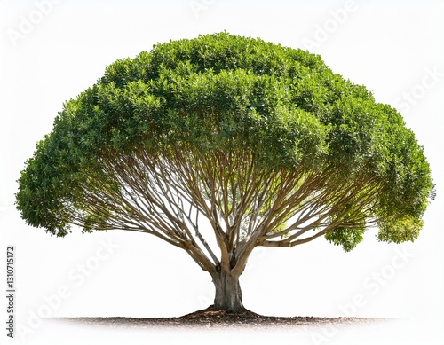 side view of corymbia citriodora tree isolated on transparent or white background photo