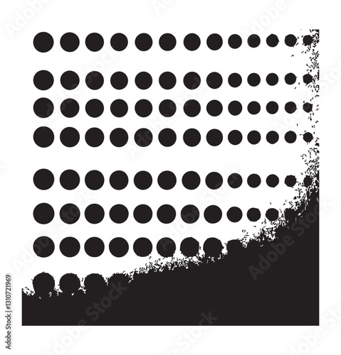 Seamless dots pattern, design for decoration, Black polka dots on white background, wrapping paper, print, vector illustration