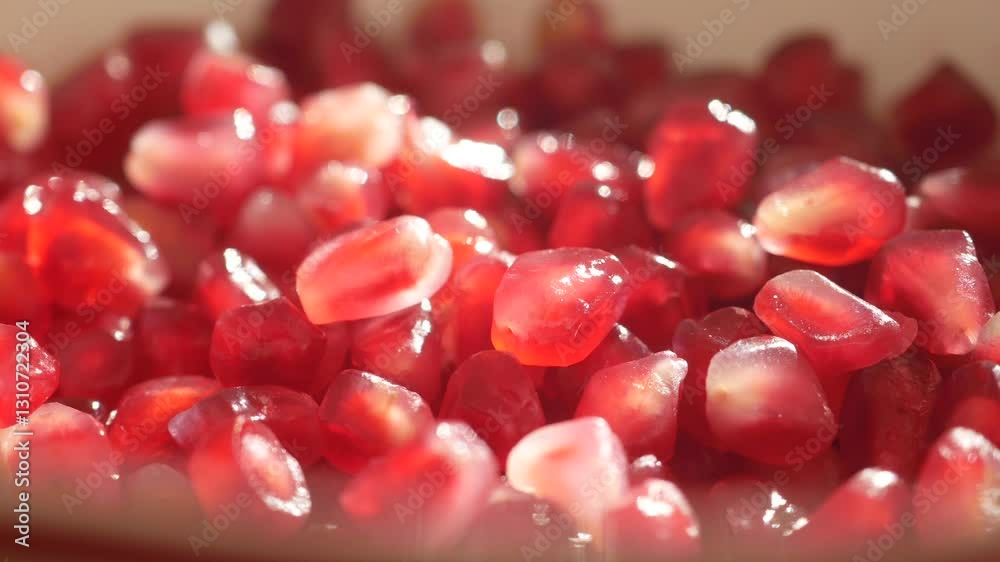 Fresh pomegranate seeds ready for healthy recipes and snacks Fresh pomegranate seeds ready for healthy recipes and snacks