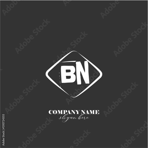 vector BN illustration of a logo for a company background abstract