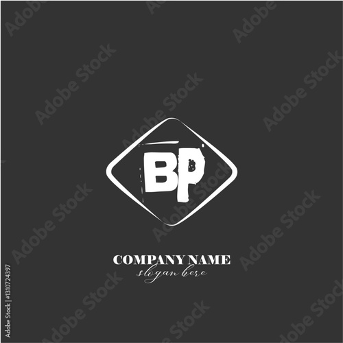 vector BP illustration of a logo for a company background abstract