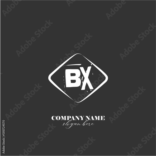 vector BX illustration of a logo for a company background abstract