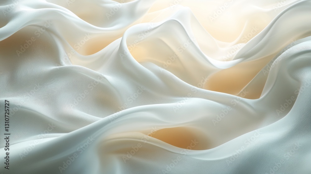 Obraz premium Gentle flowing fabrics with soft colors and abstract textures