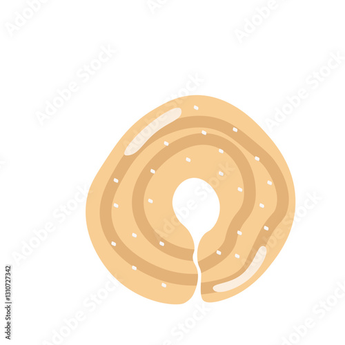 Cheese Sago Cookies Illustration
