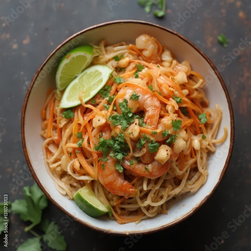 A collection of high-quality stock photos featuring various bowls of noodles, including ramen, udon, pho, pad thai, spaghetti, soba, dan dan, laksa, lo mein, japchae, mie goreng, carbonara, and more. 