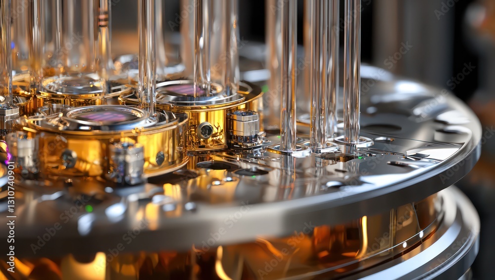 Quantum computing technology in an advanced conceptual representation. Quantum computing technology in an advanced conceptual representation.