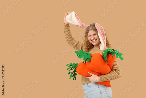 Beautiful young happy woman...