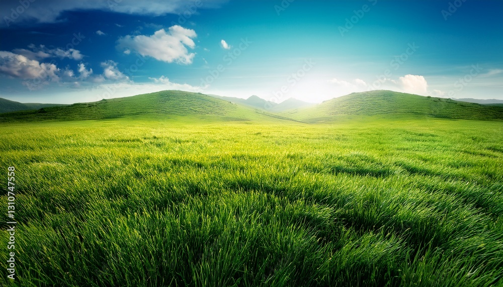 Obraz premium vibrant grass field