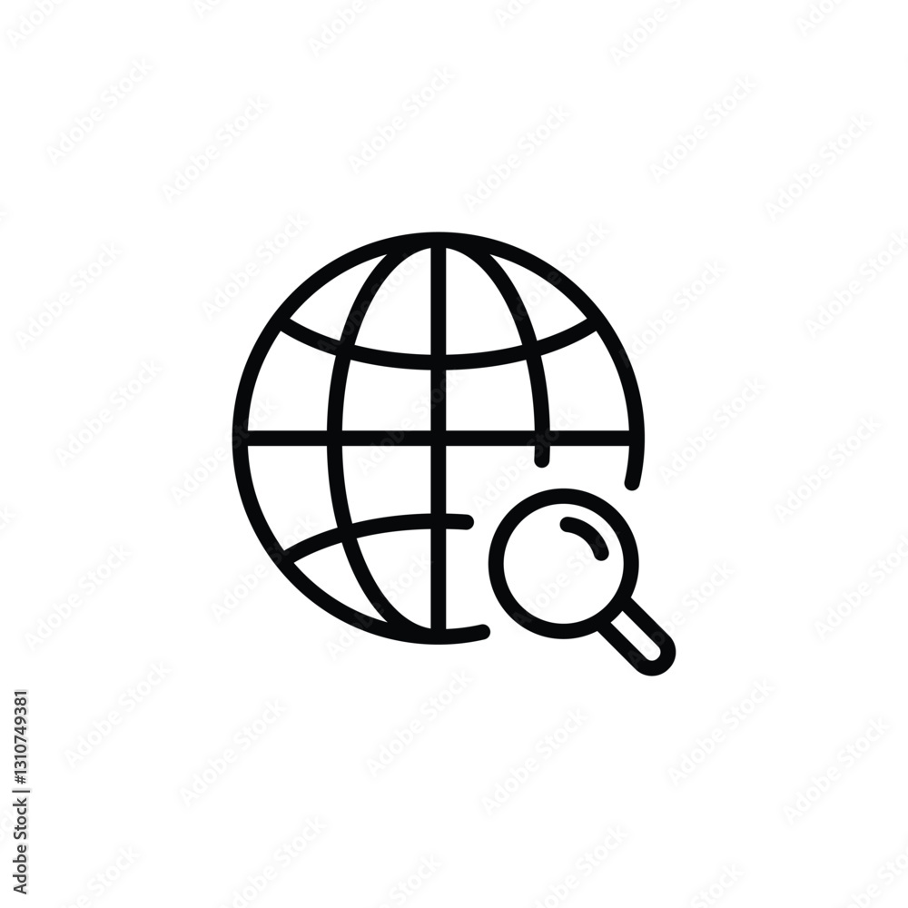Globe Icon vector illustration, Go to web symbol icon Globe Icon vector illustration, Go to web symbol icon